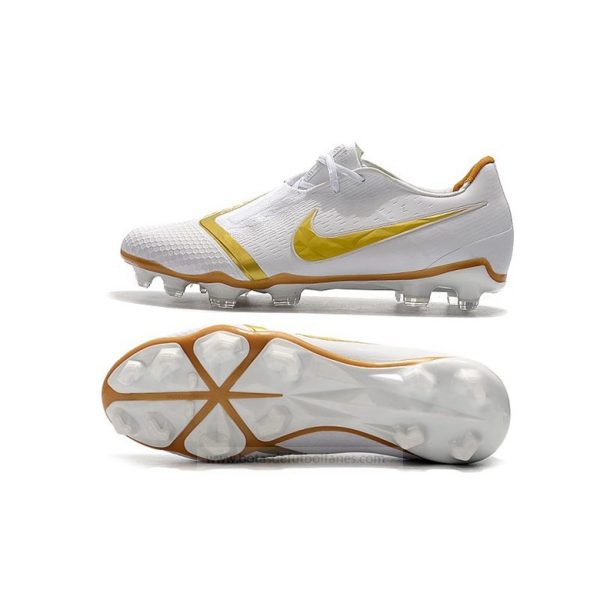 Nike Phantom Venom Elite FG Blanco Oro